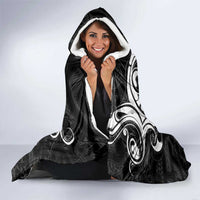 Personalised New Zealand Surfing Hooded Blanket Aotearoa Maori Tiki Haka LT14 - Polynesian Pride
