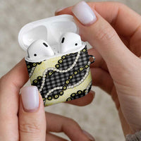 Black Palaka Hawaii AirPods Case Kukui Nut Pikake Lei Hawaiian Tapa Pattern LT14 - Polynesian Pride