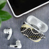 Black Palaka Hawaii AirPods Case Kukui Nut Pikake Lei Hawaiian Tapa Pattern LT14 - Polynesian Pride