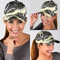 Black Palaka Hawaii Classic Cap Kukui Nut Pikake Lei Hawaiian Tapa Pattern LT14 - Polynesian Pride