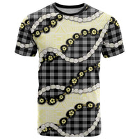 Black Palaka Hawaii T Shirt Kukui Nut Pikake Lei Hawaiian Tapa Pattern LT14 Black - Polynesian Pride