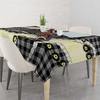 Black Palaka Hawaii Tablecloth Kukui Nut Pikake Lei Hawaiian Tapa Pattern LT14 - Polynesian Pride