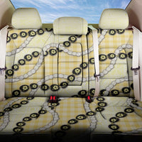Yellow Palaka Hawaii Back Car Seat Cover Kukui Nut Pikake Lei Hawaiian Tapa Pattern LT14 One Size Yellow - Polynesian Pride