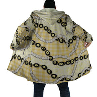 Yellow Palaka Hawaii Cloak Kukui Nut Pikake Lei Hawaiian Tapa Pattern - Polynesian Pride