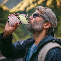 Pink Palaka Hawaii 4 in 1 Can Cooler Tumbler Kukui Nut Pikake Lei Hawaiian Tapa Pattern - Polynesian Pride