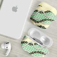 Green Palaka Hawaii AirPods Case Kukui Nut Pikake Lei Hawaiian Tapa Pattern LT14 - Polynesian Pride