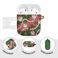 Cowboy Hawaii Mele Kalikimaka AirPods Case Paniolo Kukui Nut Pikake Lei Red Version LT14 - Polynesian Pride