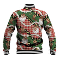 Cowboy Hawaii Mele Kalikimaka Baseball Jacket Paniolo Kukui Nut Pikake Lei Red Version LT14 - Polynesian Pride