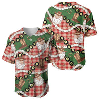 Cowboy Hawaii Mele Kalikimaka Baseball Jersey Paniolo Kukui Nut Pikake Lei Red Version LT14 - Polynesian Pride