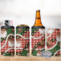 Cowboy Hawaii Mele Kalikimaka 4 in 1 Can Cooler Tumbler Paniolo Kukui Nut Pikake Lei Red Version - Polynesian Pride