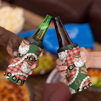 Cowboy Hawaii Mele Kalikimaka 4 in 1 Can Cooler Tumbler Paniolo Kukui Nut Pikake Lei Red Version - Polynesian Pride