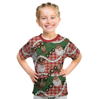 Cowboy Hawaii Mele Kalikimaka Kid T Shirt Paniolo Kukui Nut Pikake Lei Red Version LT14 Red - Polynesian Pride