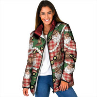Cowboy Hawaii Mele Kalikimaka Padded Jacket Paniolo Kukui Nut Pikake Lei Red Version LT14 Women Red - Polynesian Pride