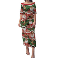 Cowboy Hawaii Mele Kalikimaka Puletasi Paniolo Kukui Nut Pikake Lei Red Version LT14 Long Dress Red - Polynesian Pride
