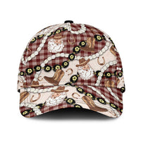 Cowboy Hawaii Mele Kalikimaka Classic Cap Paniolo Kukui Nut Pikake Lei Burgundy Version LT14 Universal Fit Burgundy - Polynesian Pride