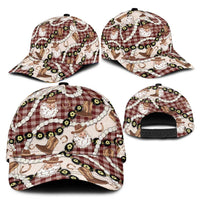 Cowboy Hawaii Mele Kalikimaka Classic Cap Paniolo Kukui Nut Pikake Lei Burgundy Version LT14 - Polynesian Pride