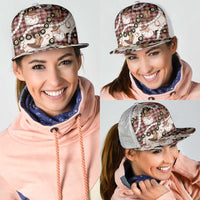 Cowboy Hawaii Mele Kalikimaka Mesh Trucker Cap Paniolo Kukui Nut Pikake Lei Burgundy Version LT14 - Polynesian Pride