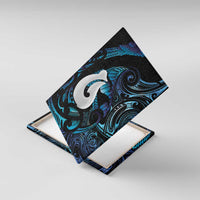 Hei Matau New Zealand Matariki Canvas Wall Art NZ Fish Hook Maori Art LT14 With Frame Purple - Polynesian Pride