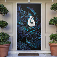 Hei Matau New Zealand Matariki Door Cover NZ Fish Hook Maori Art LT14 Purple - Polynesian Pride