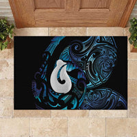 Hei Matau New Zealand Matariki Rubber Doormat NZ Fish Hook Maori Art LT14 Purple - Polynesian Pride
