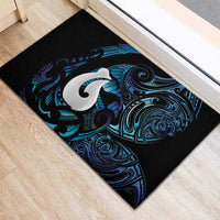 Hei Matau New Zealand Matariki Rubber Doormat NZ Fish Hook Maori Art LT14 - Polynesian Pride