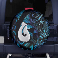 Hei Matau New Zealand Matariki Spare Tire Cover NZ Fish Hook Maori Art LT14 No hole Purple - Polynesian Pride