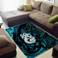 Manaia New Zealand Matariki Area Rug NZ Paua Shell Maori Art LT14 - Polynesian Pride