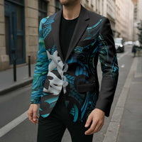 Manaia New Zealand Matariki Blazer NZ Paua Shell Maori Art LT14 - Polynesian Pride