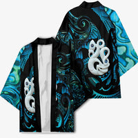 Manaia New Zealand Matariki Kimono NZ Paua Shell Maori Art LT14 - Polynesian Pride