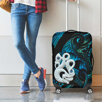 Manaia New Zealand Matariki Luggage Cover NZ Paua Shell Maori Art LT14 - Polynesian Pride