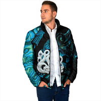 Manaia New Zealand Matariki Padded Jacket NZ Paua Shell Maori Art LT14 - Polynesian Pride