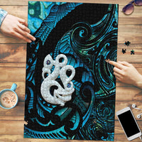Manaia New Zealand Matariki Puzzle NZ Paua Shell Maori Art LT14 Turquoise - Polynesian Pride