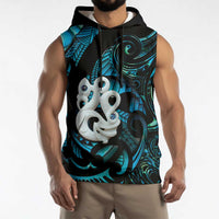 Manaia New Zealand Matariki Sleeveless Hoodie NZ Paua Shell Maori Art LT14 - Polynesian Pride