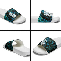 Manaia New Zealand Matariki Slide Sandals NZ Paua Shell Maori Art LT14 - Polynesian Pride