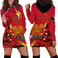 Personalised Remembrance Day PNG Hoodie Dress Papua New Guinea We Will Remember Them LT14 - Polynesian Pride