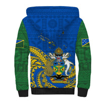 Polynesian Pride Independence Day Solomon Islands Sherpa Hoodie Happy 45th Anniversary LT14 - Polynesian Pride