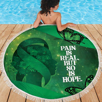 World Mental Health Awareness Month Beach Blanket Warriors Brave Strong Galaxy Vibes LT14 - Polynesian Pride