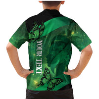 Personalised World Mental Health Awareness Month Family Matching Mermaid Dress and Hawaiian Shirt Warriors Brave Strong Galaxy Vibes