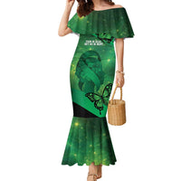 Personalised World Mental Health Awareness Month Family Matching Mermaid Dress and Hawaiian Shirt Warriors Brave Strong Galaxy Vibes