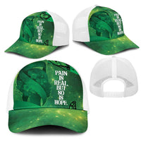 World Mental Health Awareness Month Mesh Trucker Cap Warriors Brave Strong Galaxy Vibes LT14 - Polynesian Pride