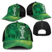 World Mental Health Awareness Month Mesh Trucker Cap Warriors Brave Strong Galaxy Vibes LT14 - Polynesian Pride
