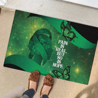 World Mental Health Awareness Month Rubber Doormat Warriors Brave Strong Galaxy Vibes LT14 - Polynesian Pride