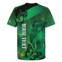 Personalised World Mental Health Awareness Month Rugby Jersey Warriors Brave Strong Galaxy Vibes