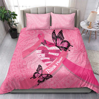 Polynesia Breast Cancer Awareness Month Bedding Set Pink Ribbon Mix Butterflies