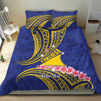 Personalised Tokelau Tokehega Day Bedding Set Tokelauan Tatau Flag Color - Polynesian Pride