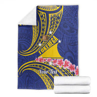 Personalised Tokelau Tokehega Day Blanket Tokelauan Tatau Flag Color - Polynesian Pride