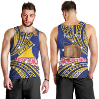 Personalised Tokelau Tokehega Day Men Tank Top Tokelauan Tatau Flag Color - Polynesian Pride