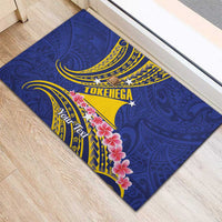 Personalised Tokelau Tokehega Day Rubber Doormat Tokelauan Tatau Flag Color - Polynesian Pride