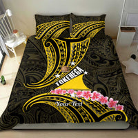 Personalised Tokelau Tokehega Day Bedding Set Tokelauan Tatau Black Color - Polynesian Pride