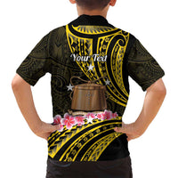 Personalised Tokelau Tokehega Day Family Matching Tank Maxi Dress and Hawaiian Shirt Tokelauan Tatau Black Color - Polynesian Pride